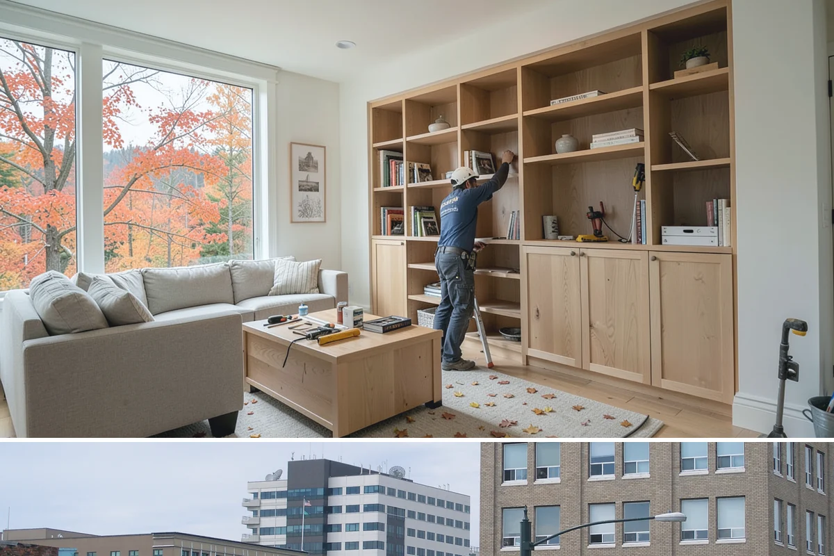 Custom Desk Construction in Everett, Snohomish County, WA - Building a home-office desk is indoor work available year-round.