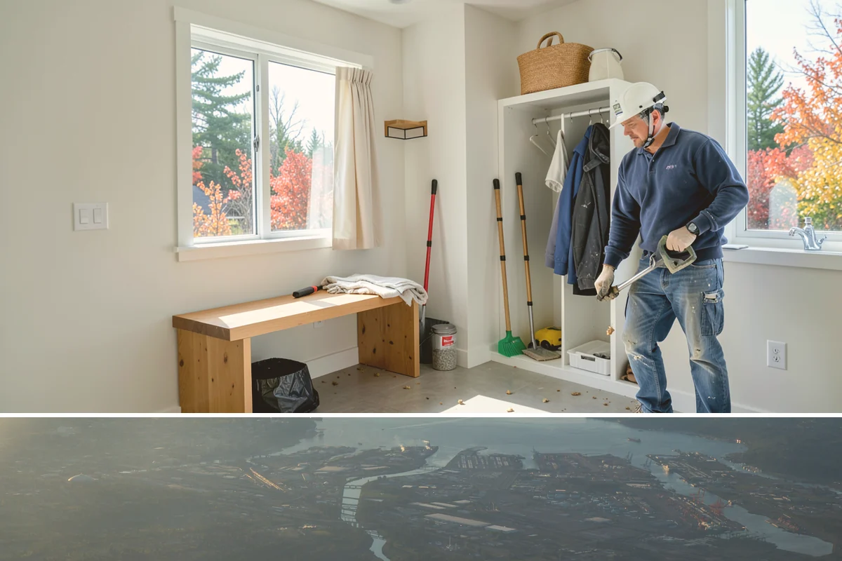 Custom Desk Construction in Fife, Pierce County, WA - Building a home-office desk is indoor work available year-round.