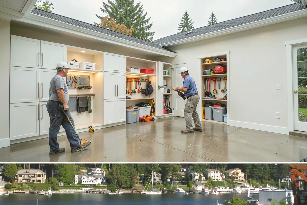 Custom Desk Construction in Gig Harbor, Pierce County, WA - Building a home-office desk is indoor work available year-round.
