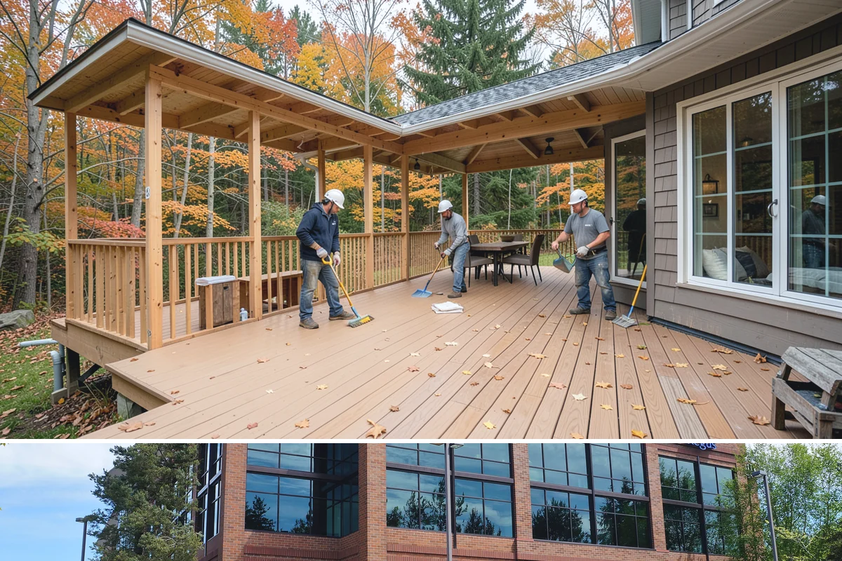 Custom Desk Construction in Mountlake Terrace, Snohomish County, WA - Building a home-office desk is indoor work available year-round.