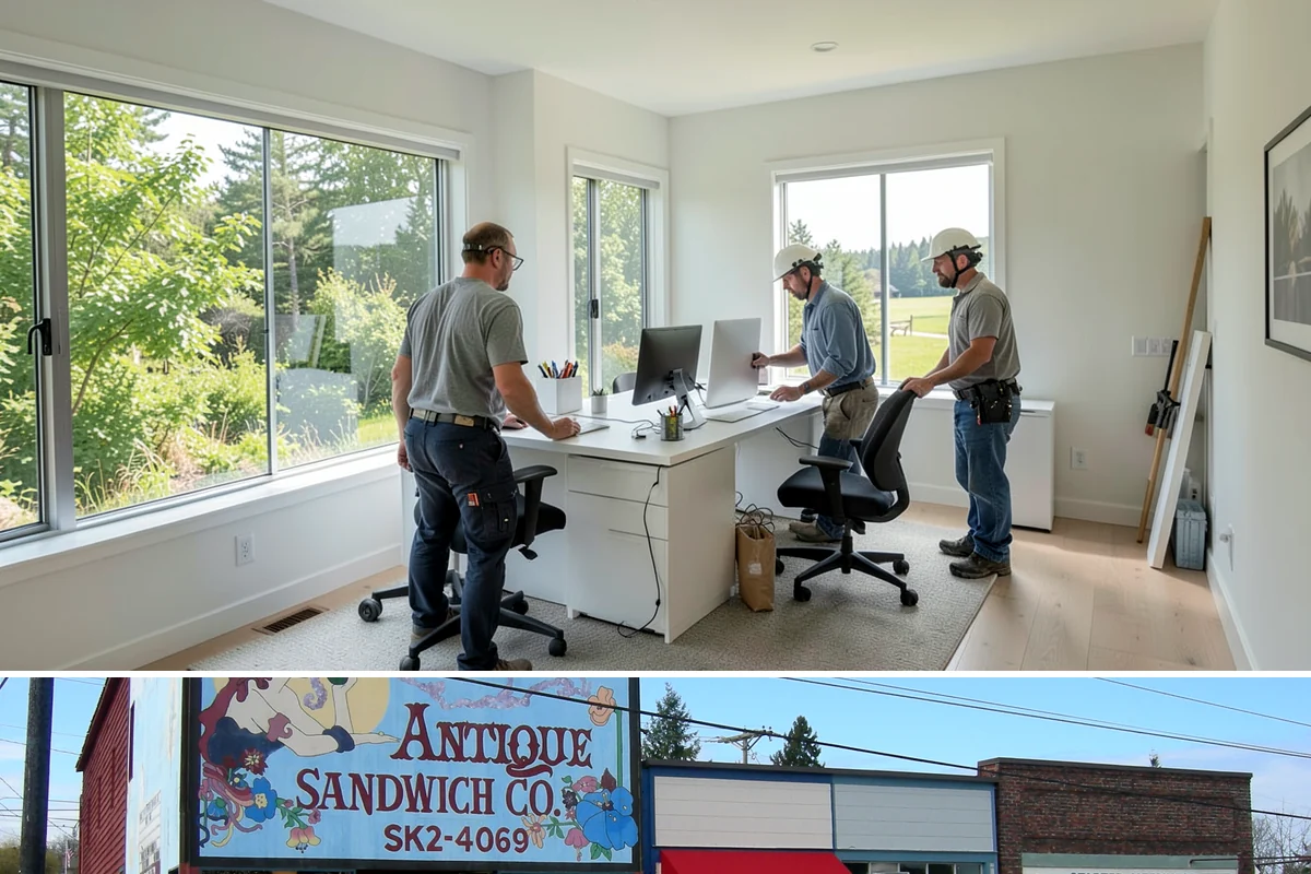 Custom Desk Construction in Ruston, Pierce County, WA - Building a home-office desk is indoor work available year-round.