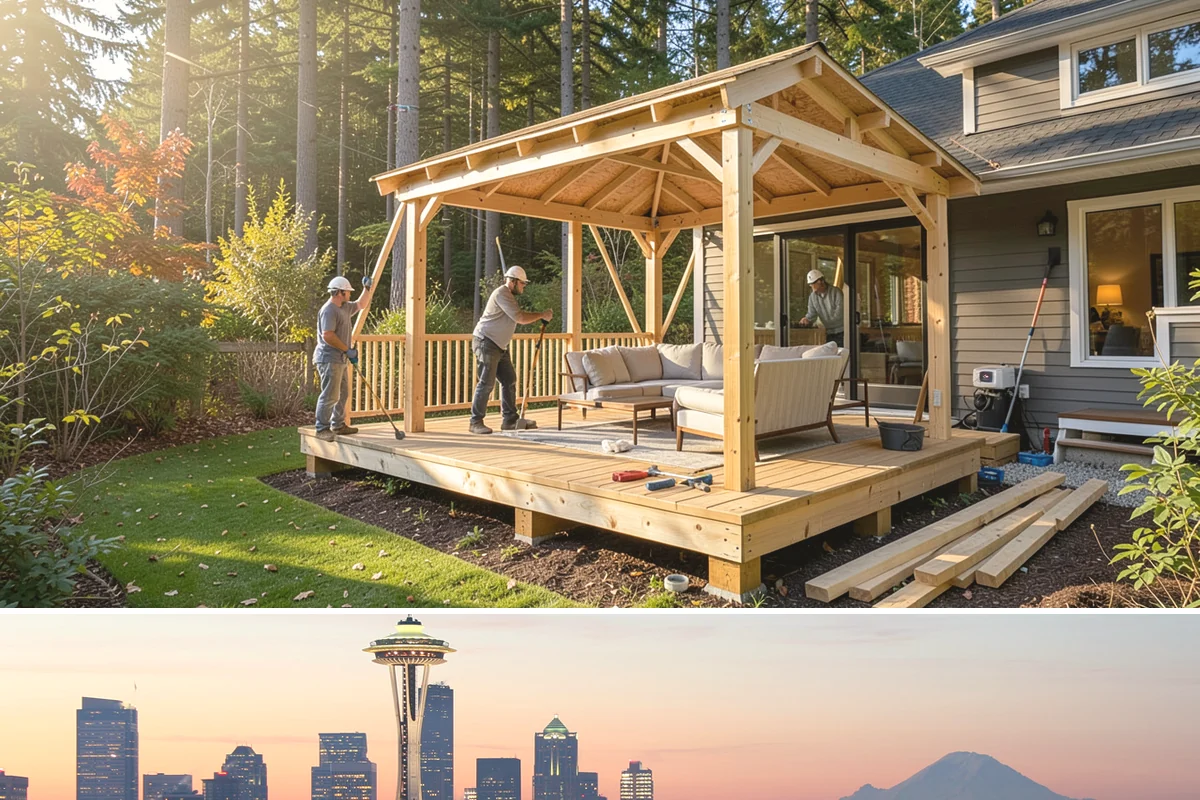 Custom Desk Construction in Seattle, King County, WA - Building a home-office desk is indoor work available year-round.