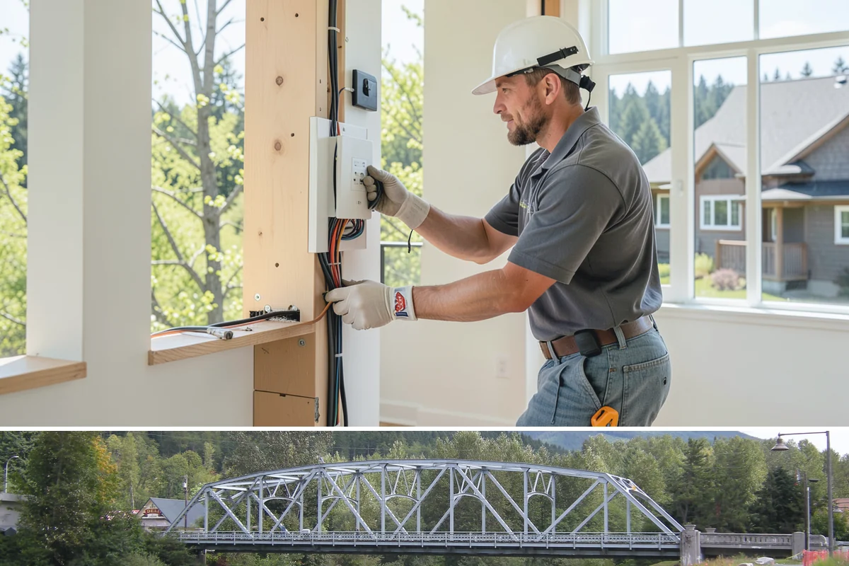 Custom Desk Construction in Skykomish, King County, WA - Building a home-office desk is indoor work available year-round.