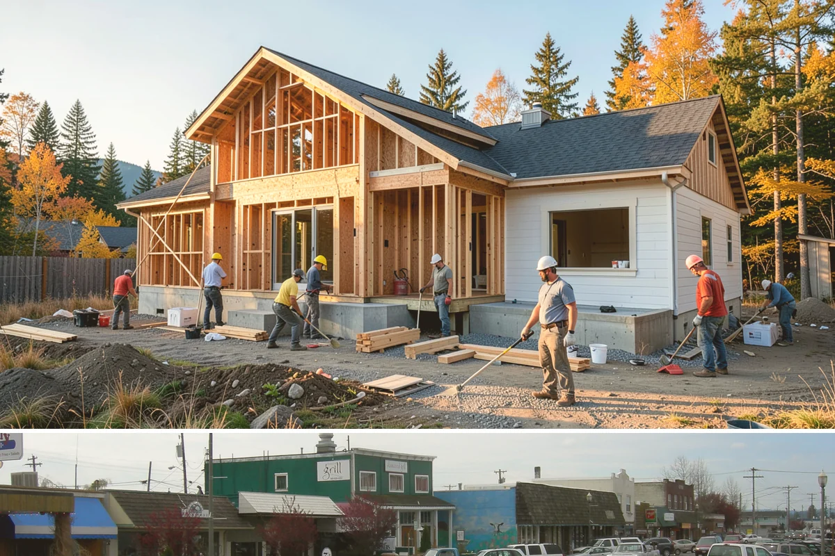 Custom Desk Construction in Stanwood, Snohomish County, WA - Building a home-office desk is indoor work available year-round.