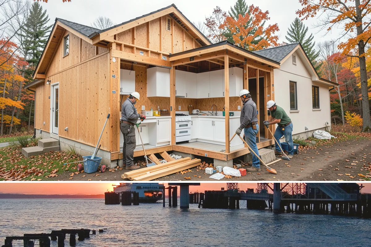 Custom Furniture Building in Edmonds, Snohomish County, WA - Custom furniture is built in the shop and installed year-round regardless of weather.