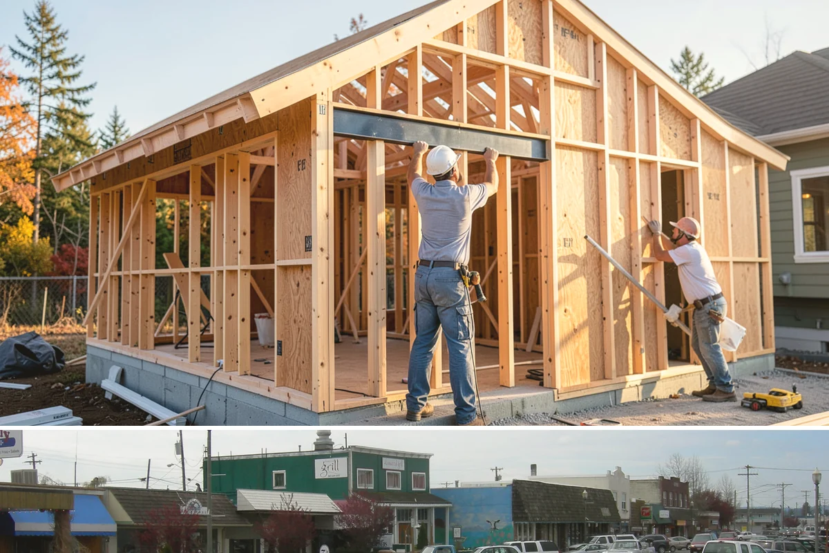 Custom Furniture Building in Stanwood, Snohomish County, WA - Custom furniture is built in the shop and installed year-round regardless of weather.