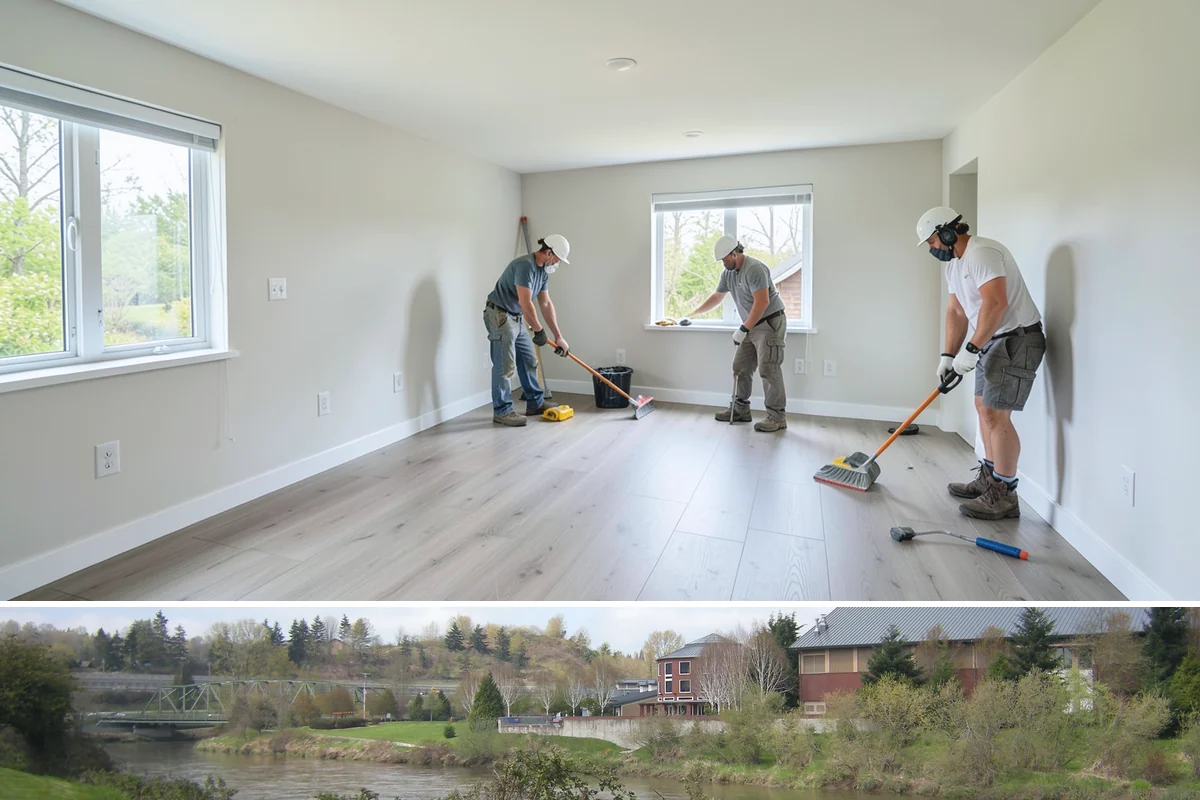 Custom Furniture Building in Tukwila, King County, WA - Custom furniture is built in the shop and installed year-round regardless of weather.