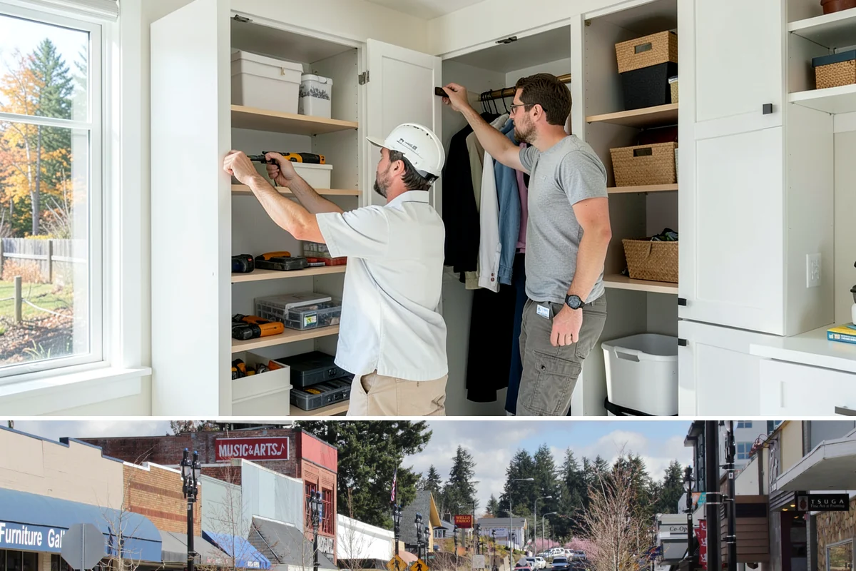 Custom Garage Door Installation in Bothell, King County, WA - Because custom doors are built to order, plan the lead time so installation lands in a dry stretch when possible.