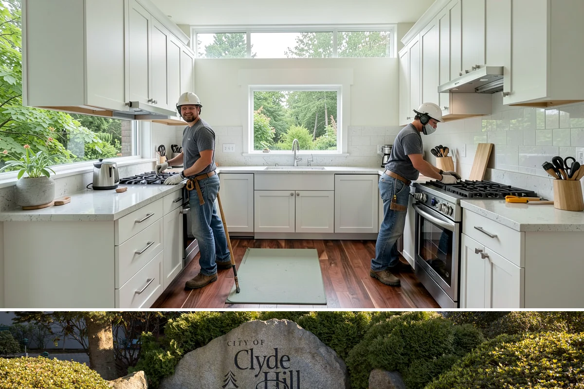 Custom Garage Door Installation in Clyde Hill, King County, WA - Because custom doors are built to order, plan the lead time so installation lands in a dry stretch when possible.