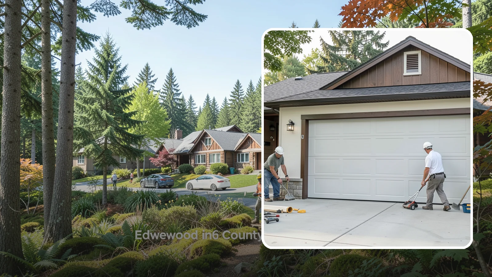 Custom Garage Door Installation in Edgewood, Pierce County, WA - Designing and installing a custom garage door built to your exact size, material, and style specifications.