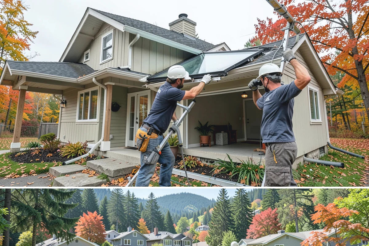 Custom Garage Door Installation in Fircrest, Pierce County, WA - Because custom doors are built to order, plan the lead time so installation lands in a dry stretch when possible.