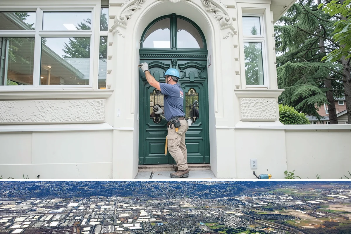 Custom Garage Door Installation in Kent, King County, WA - Because custom doors are built to order, plan the lead time so installation lands in a dry stretch when possible.