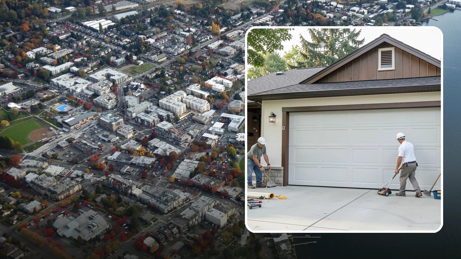 Custom Garage Door Installation in Kirkland, King County, WA - Designing and installing a custom garage door built to your exact size, material, and style specifications.