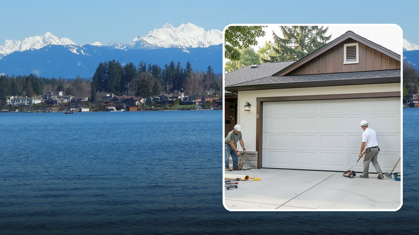 Custom Garage Door Installation in Lake Stevens, Snohomish County, WA - Designing and installing a custom garage door built to your exact size, material, and style specifications.