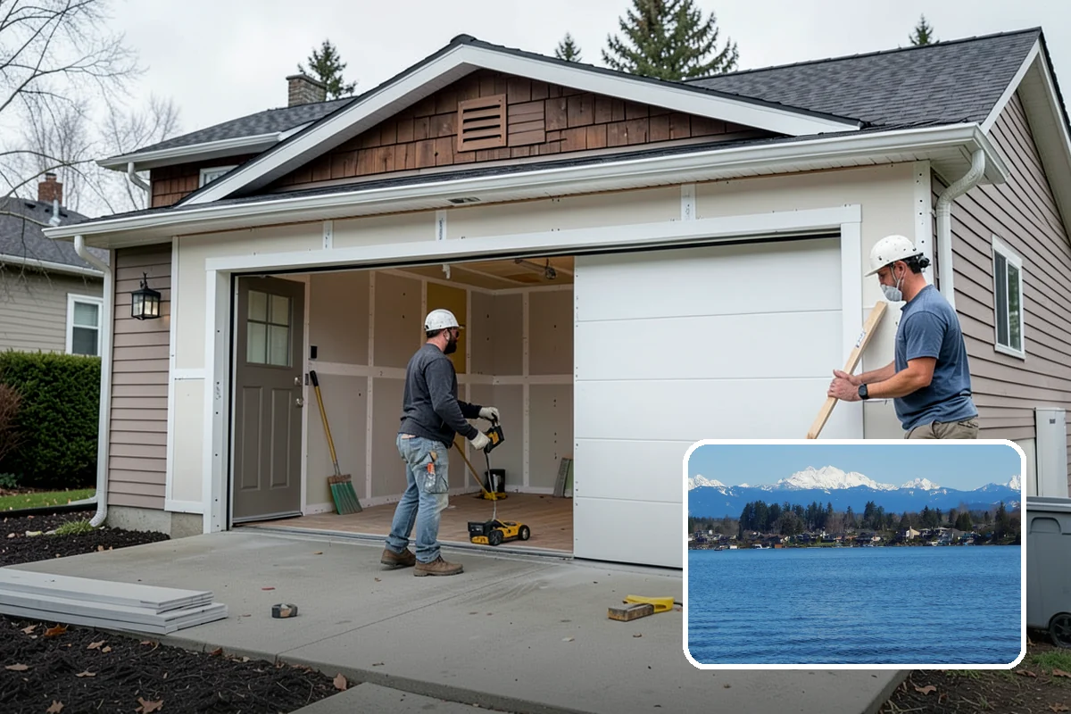 Custom Garage Door Installation in Lake Stevens, Snohomish County, WA - Built to your exact size and style