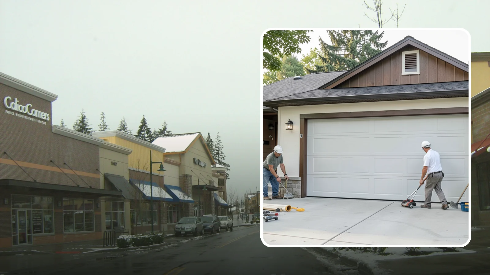 Custom Garage Door Installation in Mill Creek, Snohomish County, WA - Designing and installing a custom garage door built to your exact size, material, and style specifications.