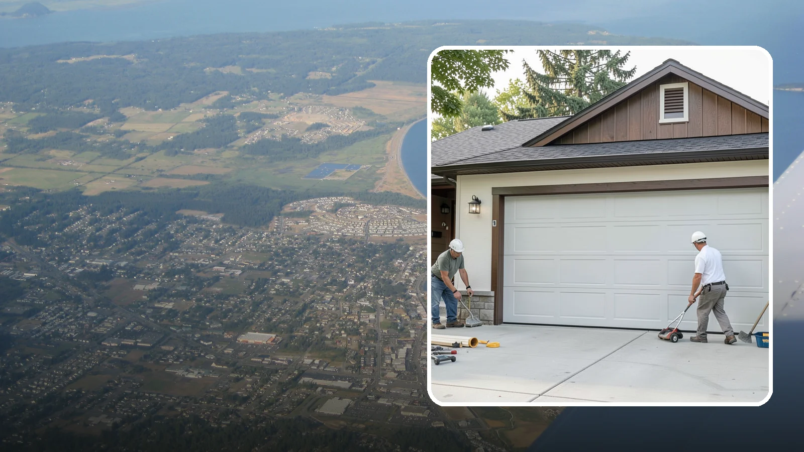 Custom Garage Door Installation in Oak Harbor, Island County, WA - Designing and installing a custom garage door built to your exact size, material, and style specifications.