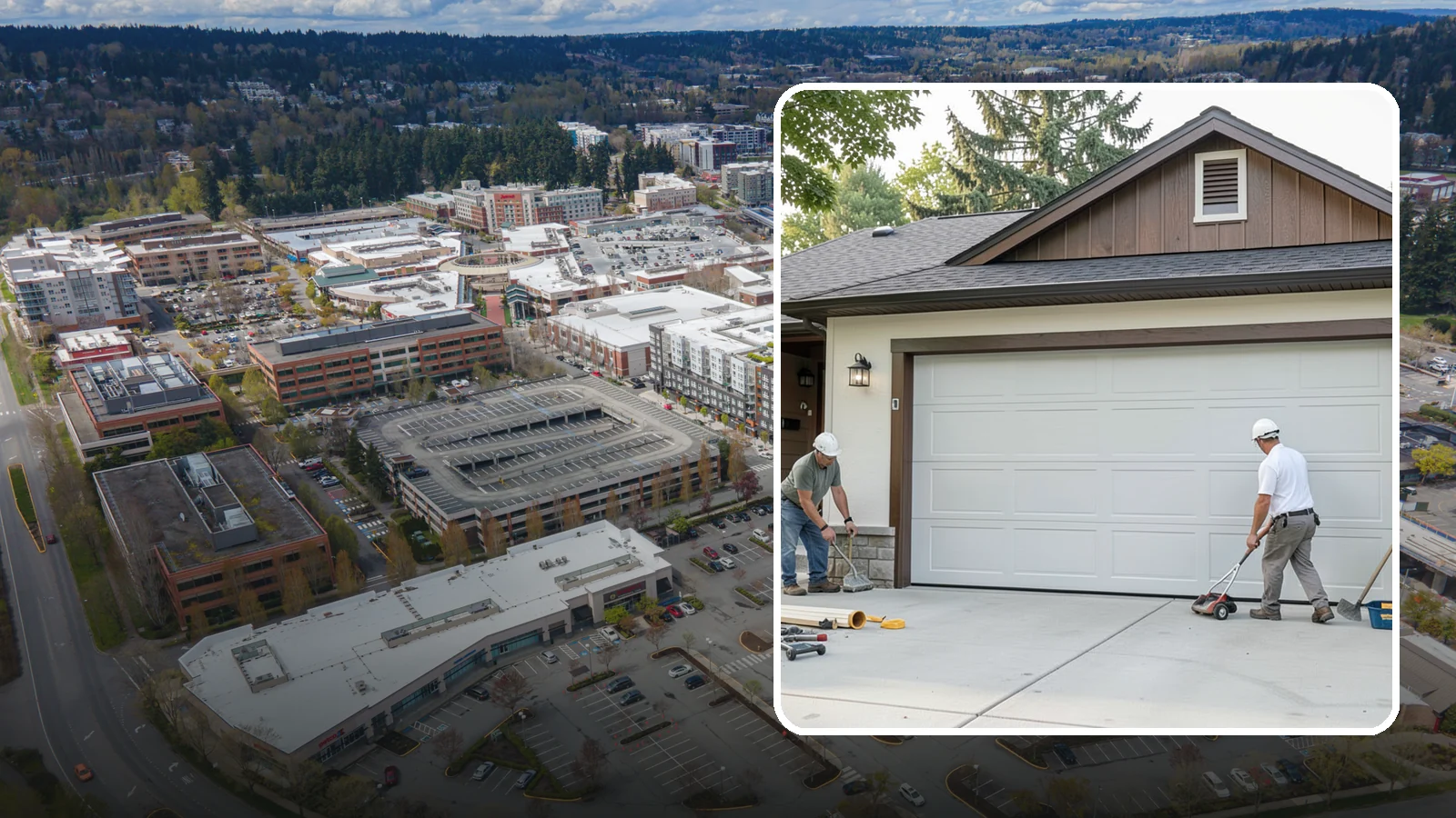 Custom Garage Door Installation in Redmond, King County, WA - Designing and installing a custom garage door built to your exact size, material, and style specifications.