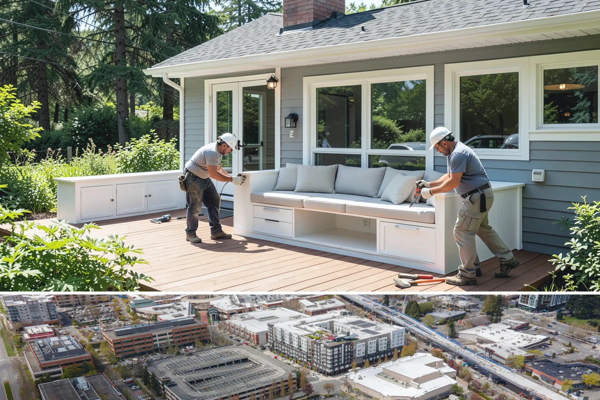 Custom Garage Door Installation in Redmond, King County, WA - Because custom doors are built to order, plan the lead time so installation lands in a dry stretch when possible.