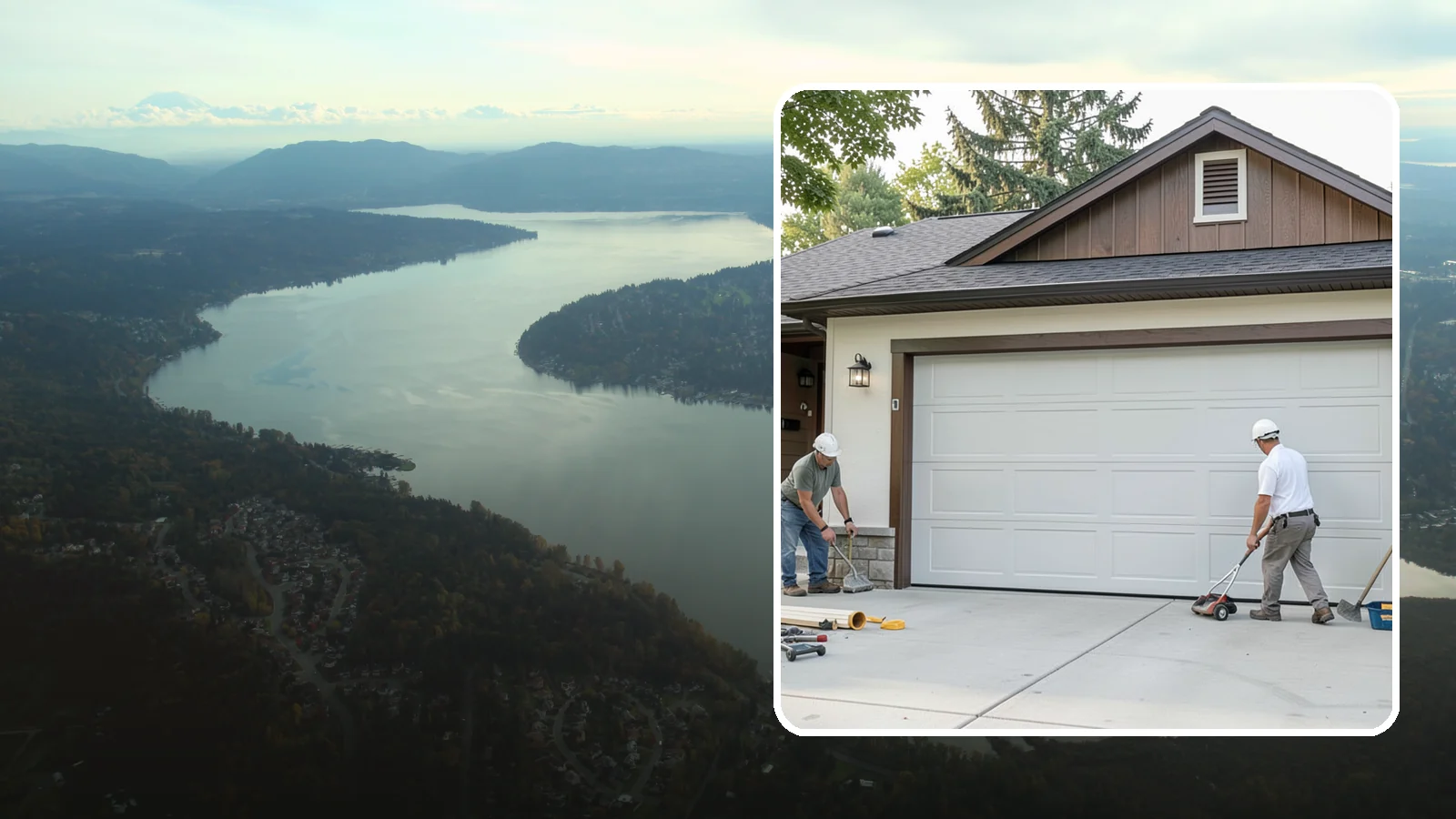 Custom Garage Door Installation in Sammamish, King County, WA - Designing and installing a custom garage door built to your exact size, material, and style specifications.