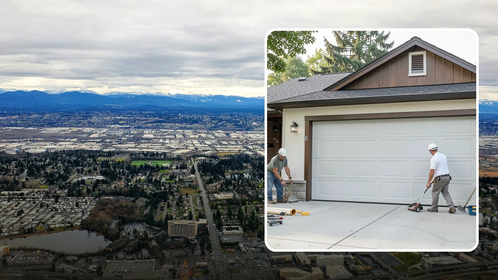 Custom Garage Door Installation in SeaTac, King County, WA - Designing and installing a custom garage door built to your exact size, material, and style specifications.