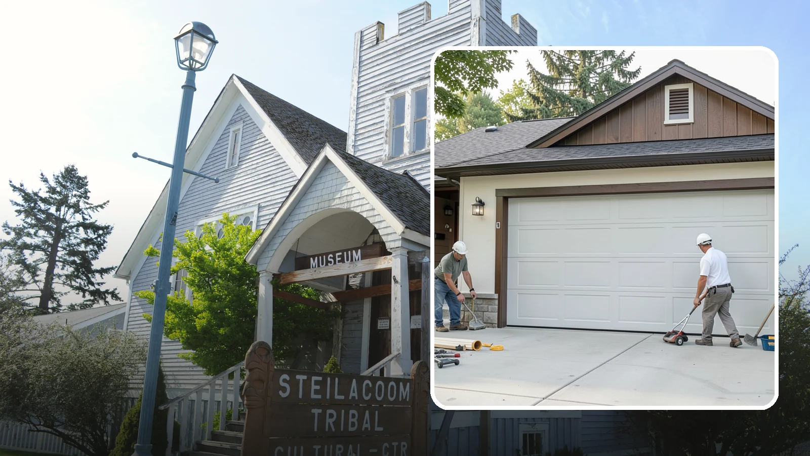 Custom Garage Door Installation in Steilacoom, Pierce County, WA - Designing and installing a custom garage door built to your exact size, material, and style specifications.