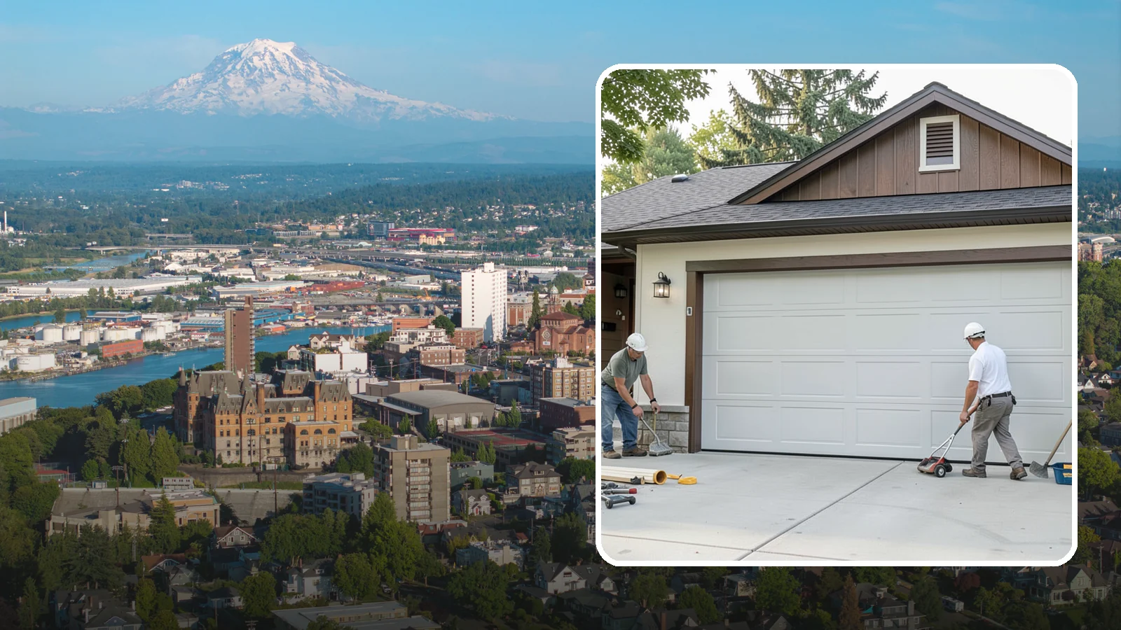 Custom Garage Door Installation in Tacoma, Pierce County, WA - Designing and installing a custom garage door built to your exact size, material, and style specifications.
