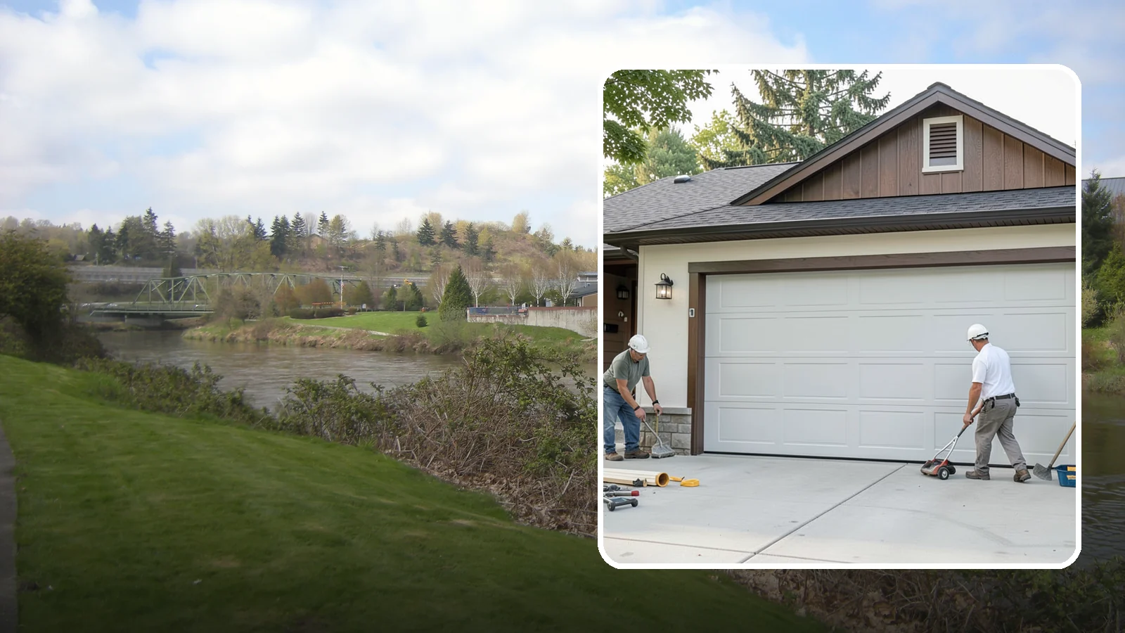 Custom Garage Door Installation in Tukwila, King County, WA - Designing and installing a custom garage door built to your exact size, material, and style specifications.