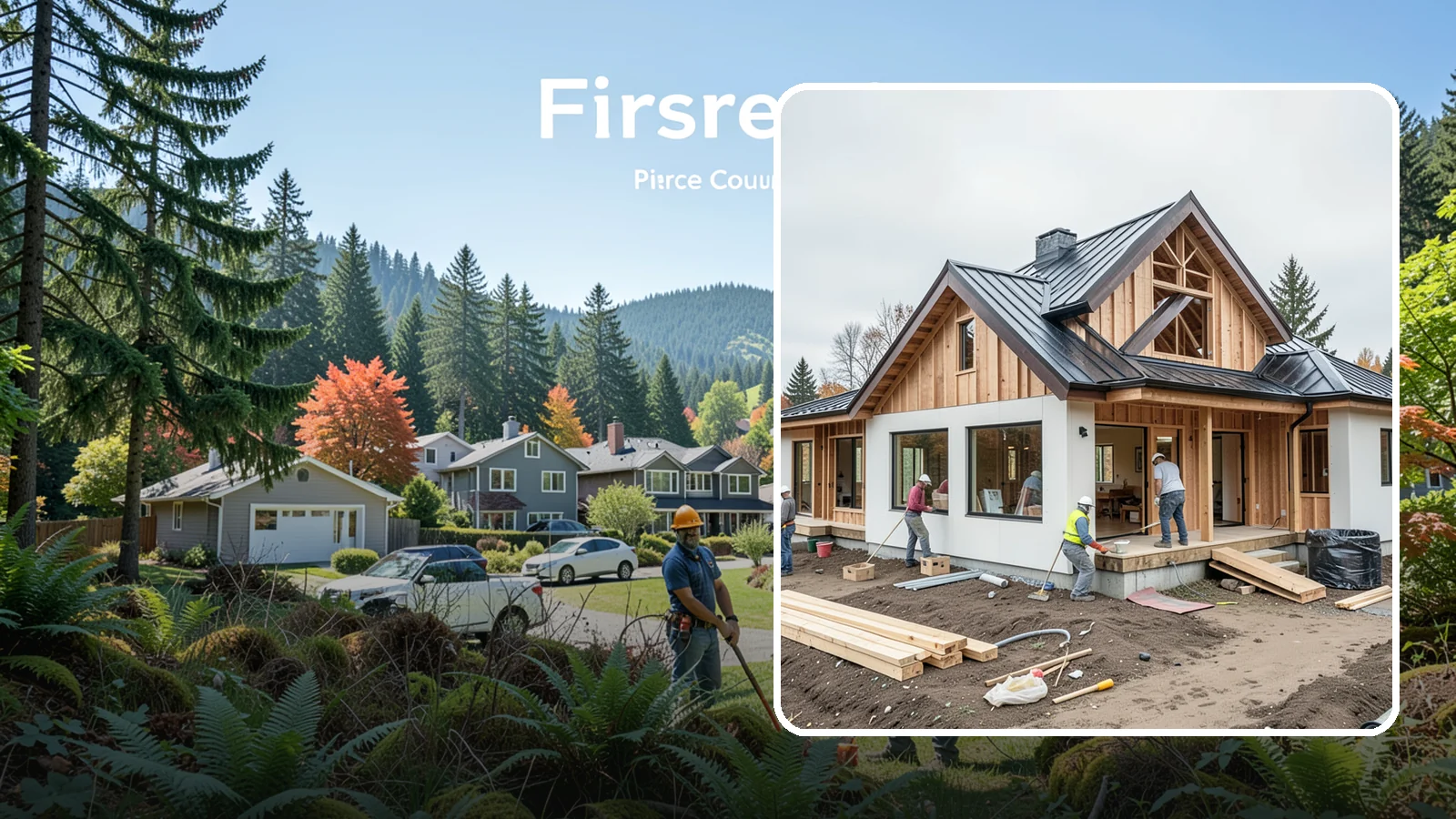 Custom Home Building in Fircrest, Pierce County, WA - A ground-up custom home built to your exact plans, lot, and lifestyle across Western Washington.