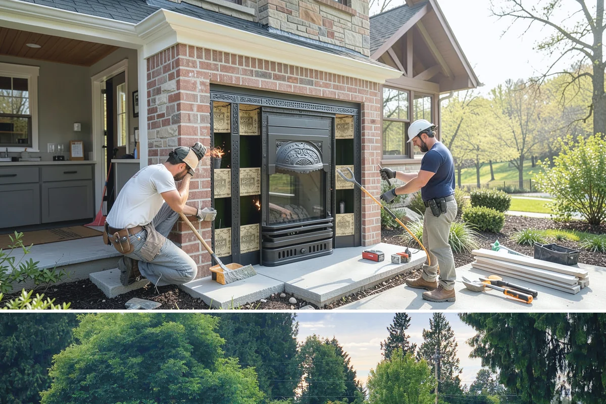 Custom Hood Surround in Bonney Lake, Pierce County, WA - Custom surround fabrication and finishing suit the off-season, readying a showpiece for spring or summer.