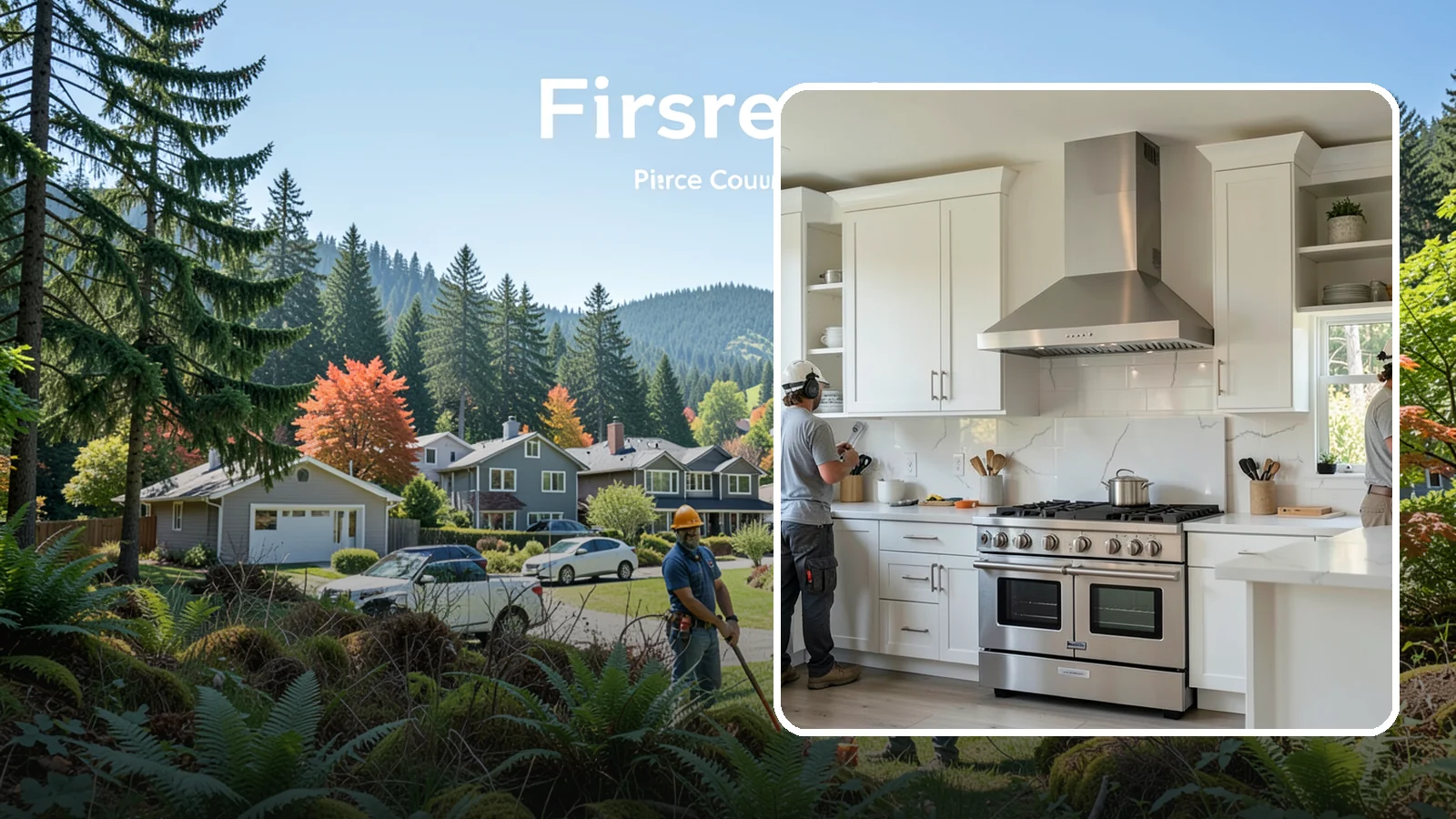 Custom Hood Surround in Fircrest, Pierce County, WA - Building a custom enclosure around your range hood as a striking focal-point feature over the cooktop.