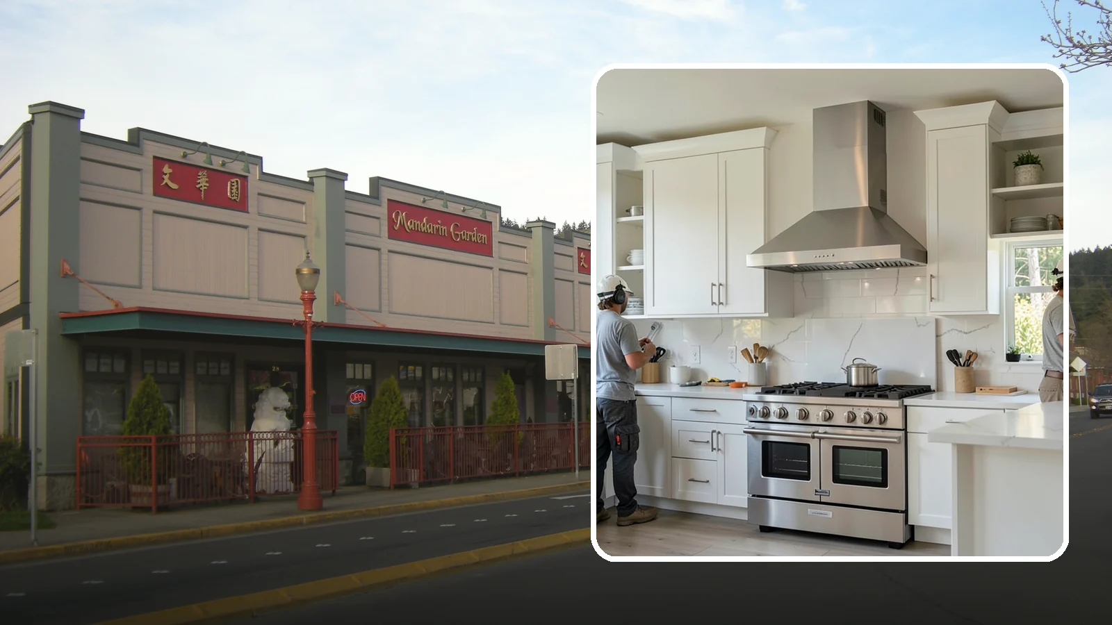 Custom Hood Surround in Issaquah, King County, WA - Building a custom enclosure around your range hood as a striking focal-point feature over the cooktop.