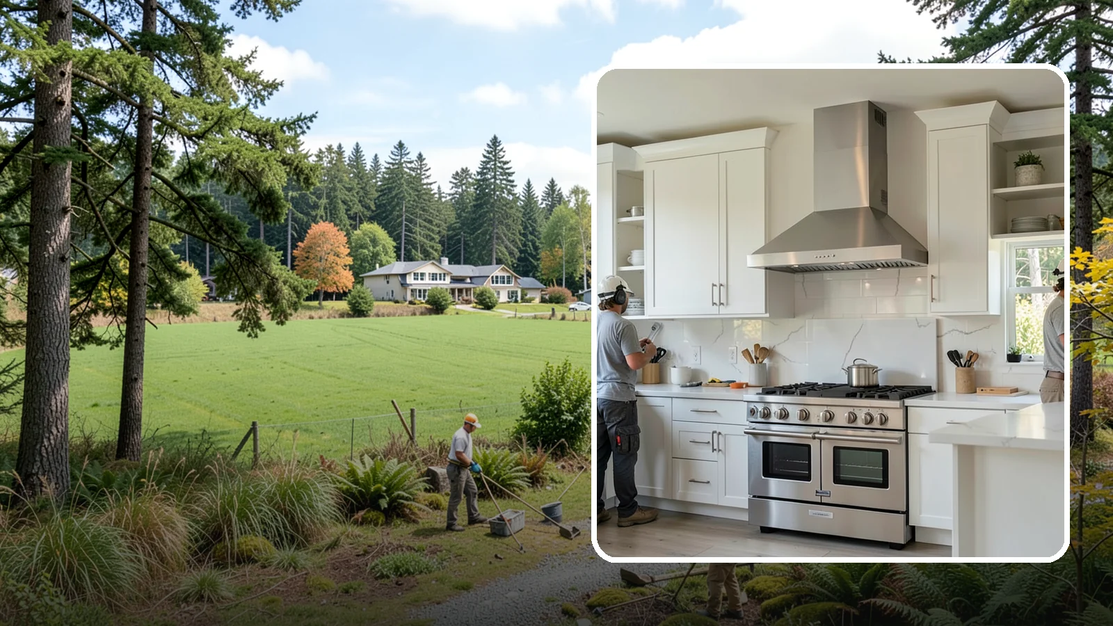 Custom Hood Surround in Lyman, Skagit County, WA - Building a custom enclosure around your range hood as a striking focal-point feature over the cooktop.