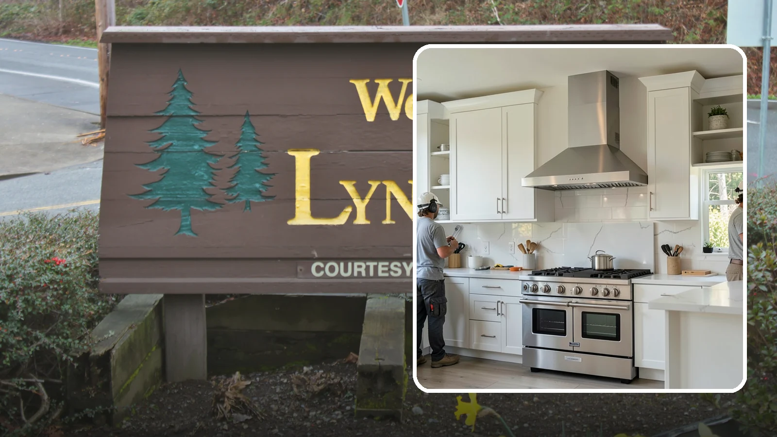 Custom Hood Surround in Lynnwood, Snohomish County, WA - Building a custom enclosure around your range hood as a striking focal-point feature over the cooktop.
