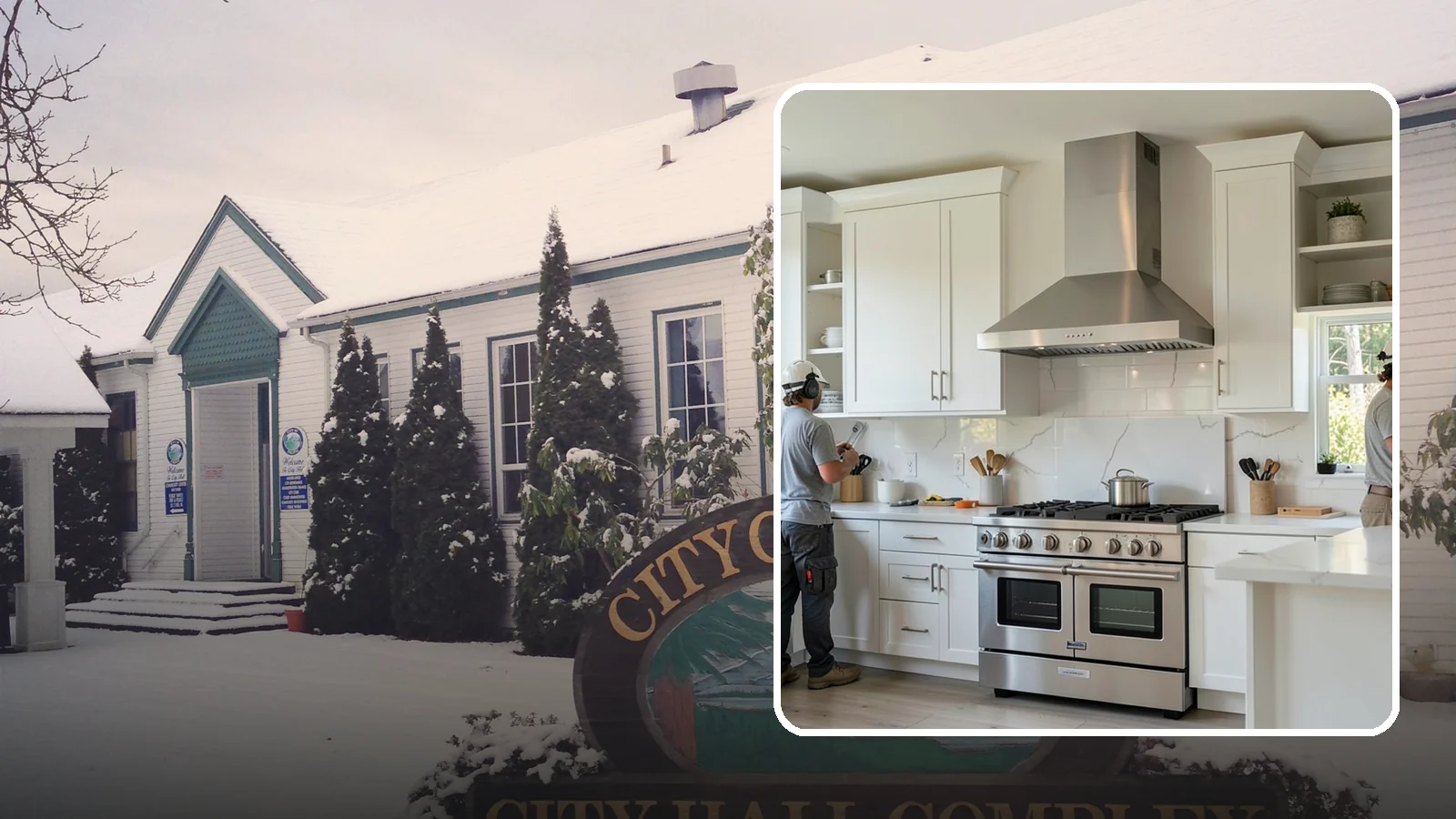 Custom Hood Surround in Pacific, King County, WA - Building a custom enclosure around your range hood as a striking focal-point feature over the cooktop.