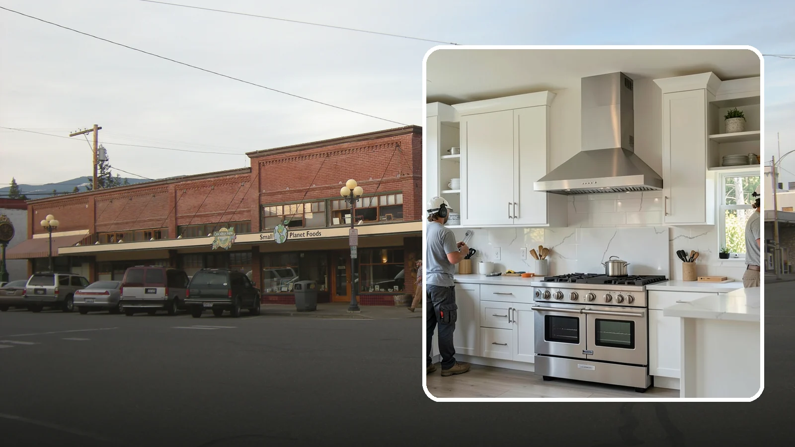 Custom Hood Surround in Sedro-Woolley, Skagit County, WA - Building a custom enclosure around your range hood as a striking focal-point feature over the cooktop.