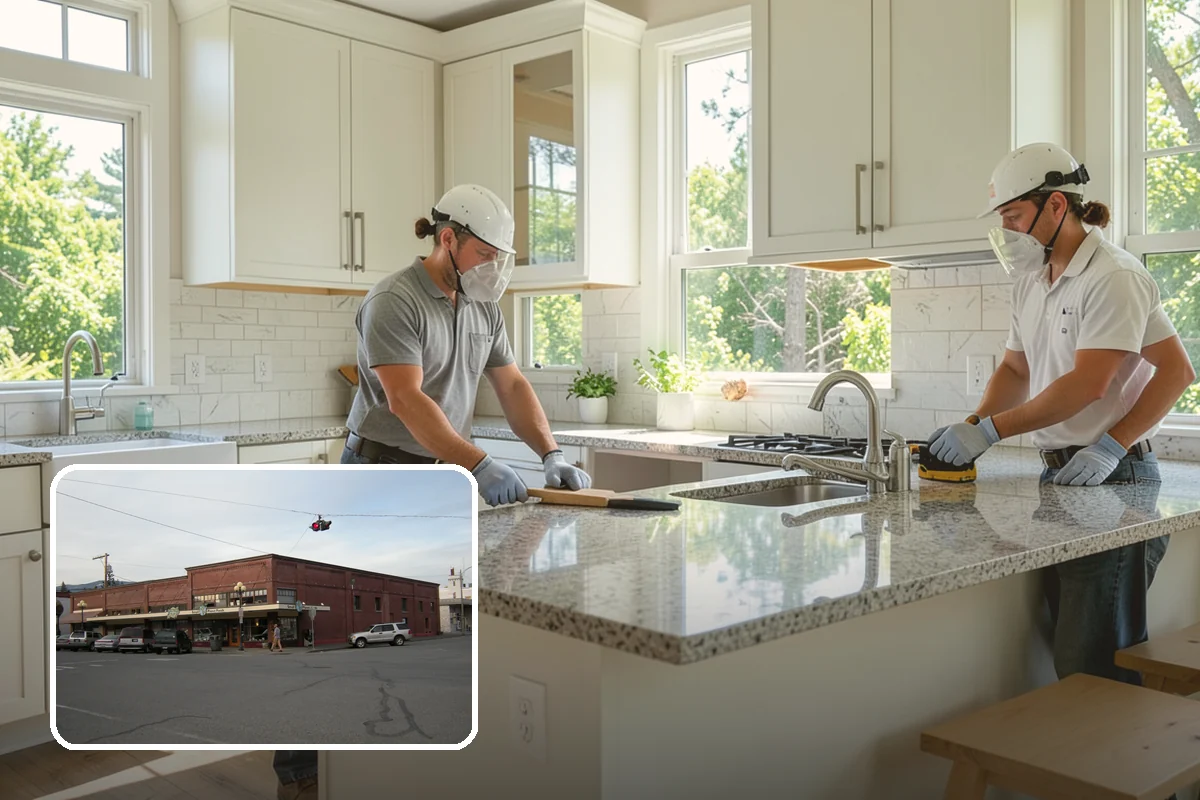 Custom Hood Surround in Sedro-Woolley, Skagit County, WA - A dramatic focal point over the cooktop