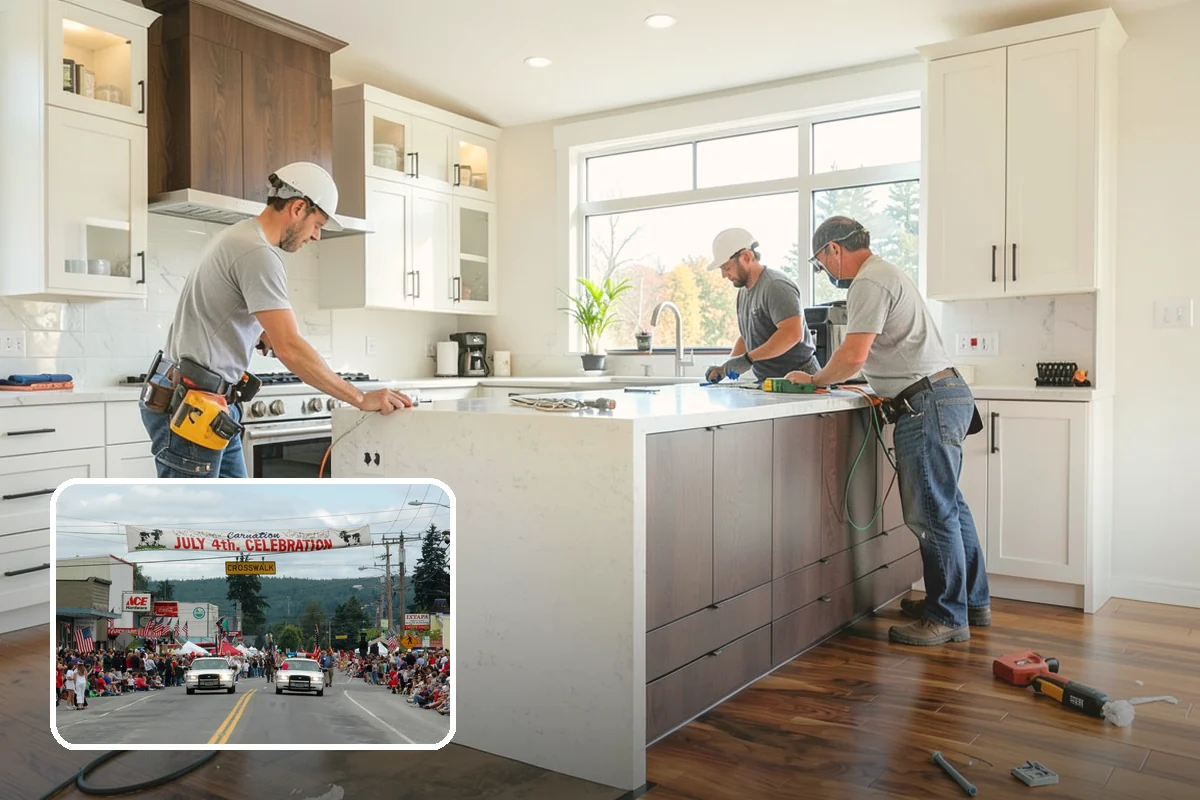 Custom Kitchen in Carnation, King County, WA - Every component sized precisely to your home