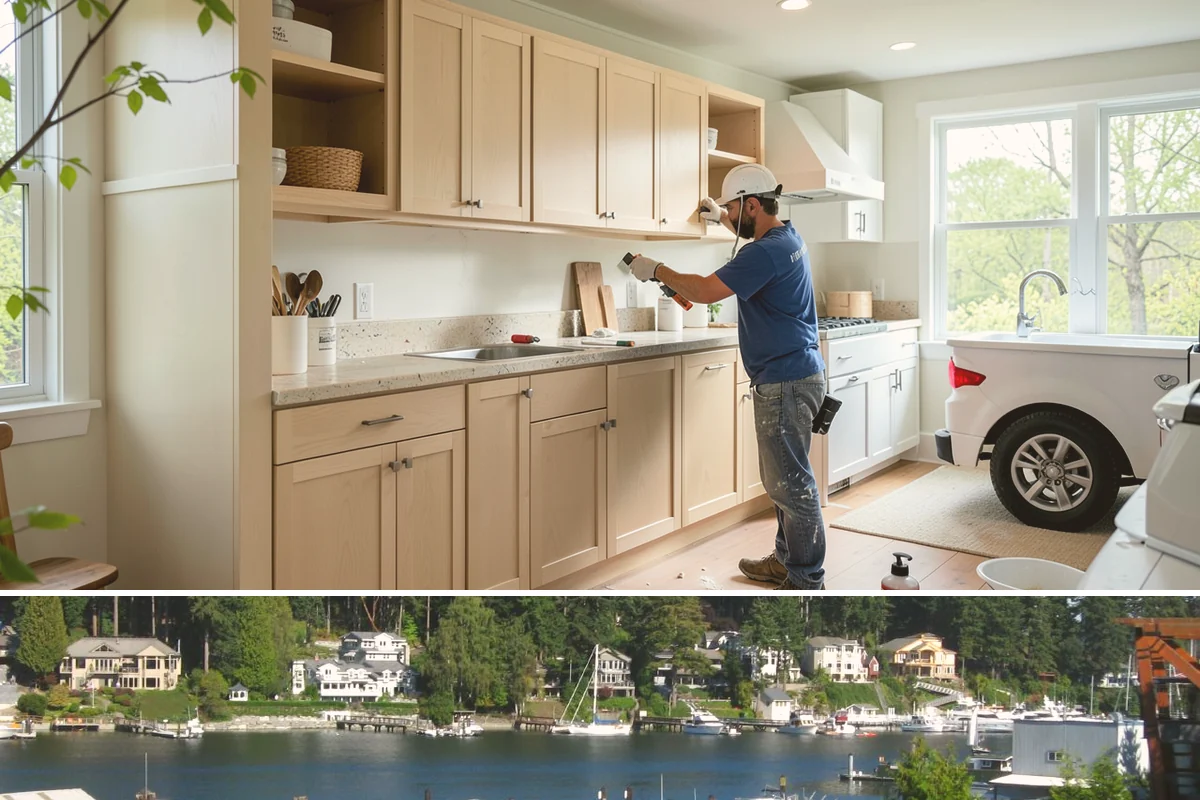Custom Kitchen in Gig Harbor, Pierce County, WA - Starting design in the off-season secures fabrication slots and lets custom millwork be ready for a spring or summer install.
