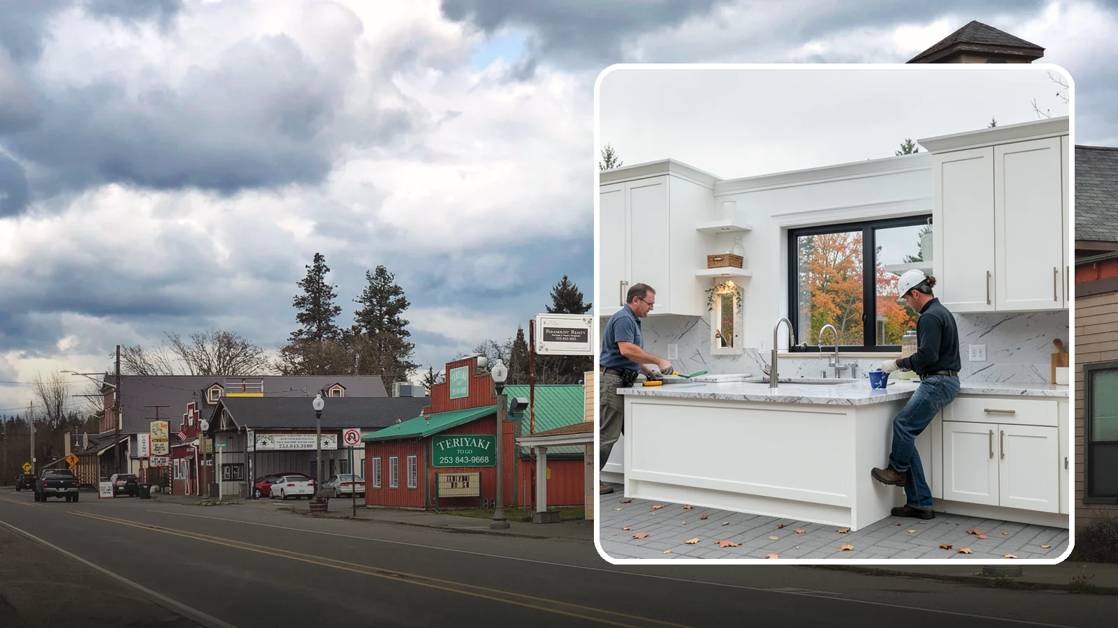 Custom Kitchen in Roy, Pierce County, WA - A fully custom kitchen built around your exact dimensions, storage needs, and design vision with no off-the-shelf compromises.