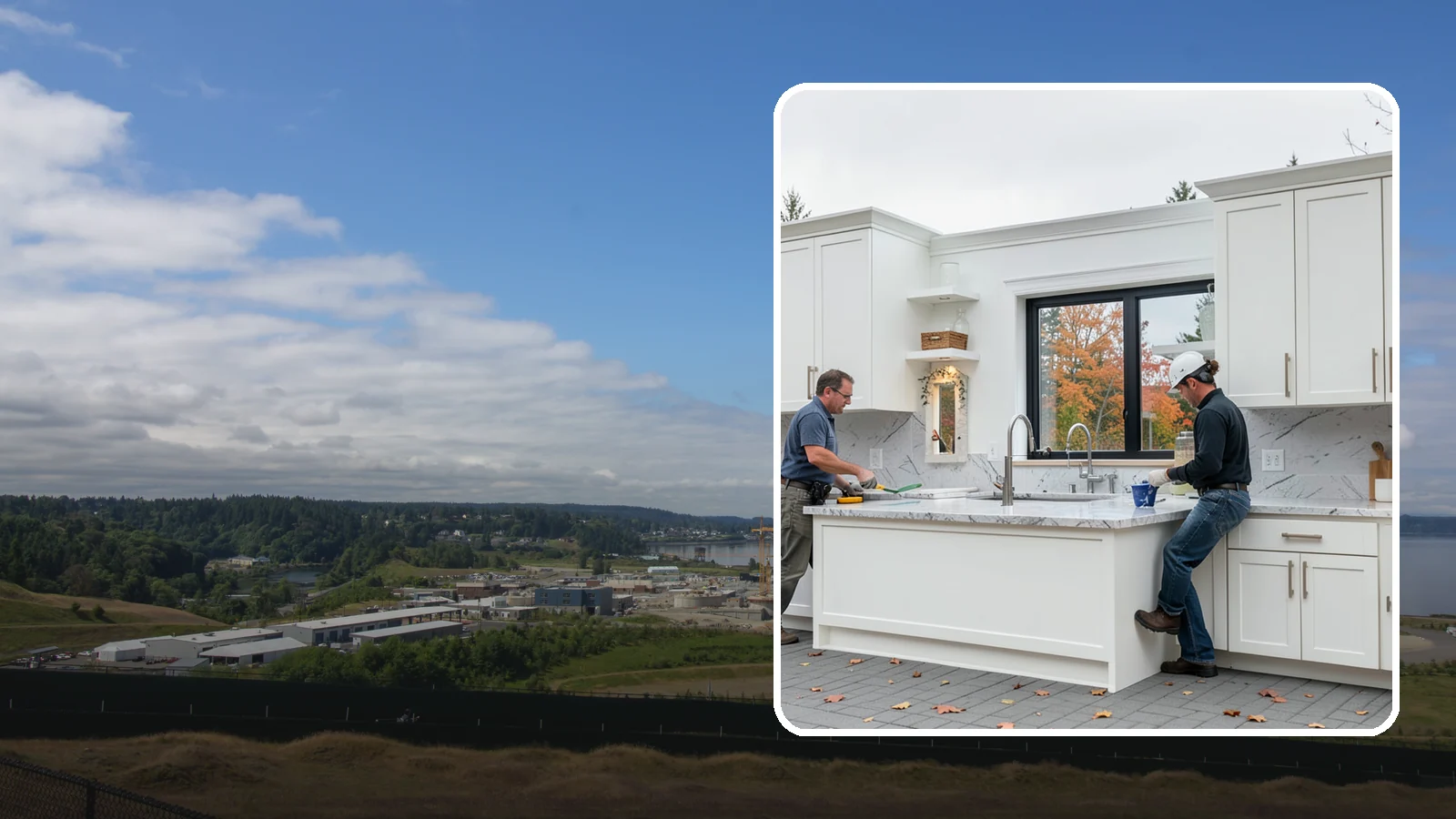 Custom Kitchen in University Place, Pierce County, WA - A fully custom kitchen built around your exact dimensions, storage needs, and design vision with no off-the-shelf compromises.