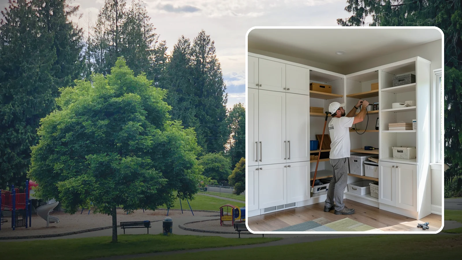 Custom Shelving Installation in Bonney Lake, Pierce County, WA - We design and install custom shelving for any room, blending storage capacity with clean, tailored looks.