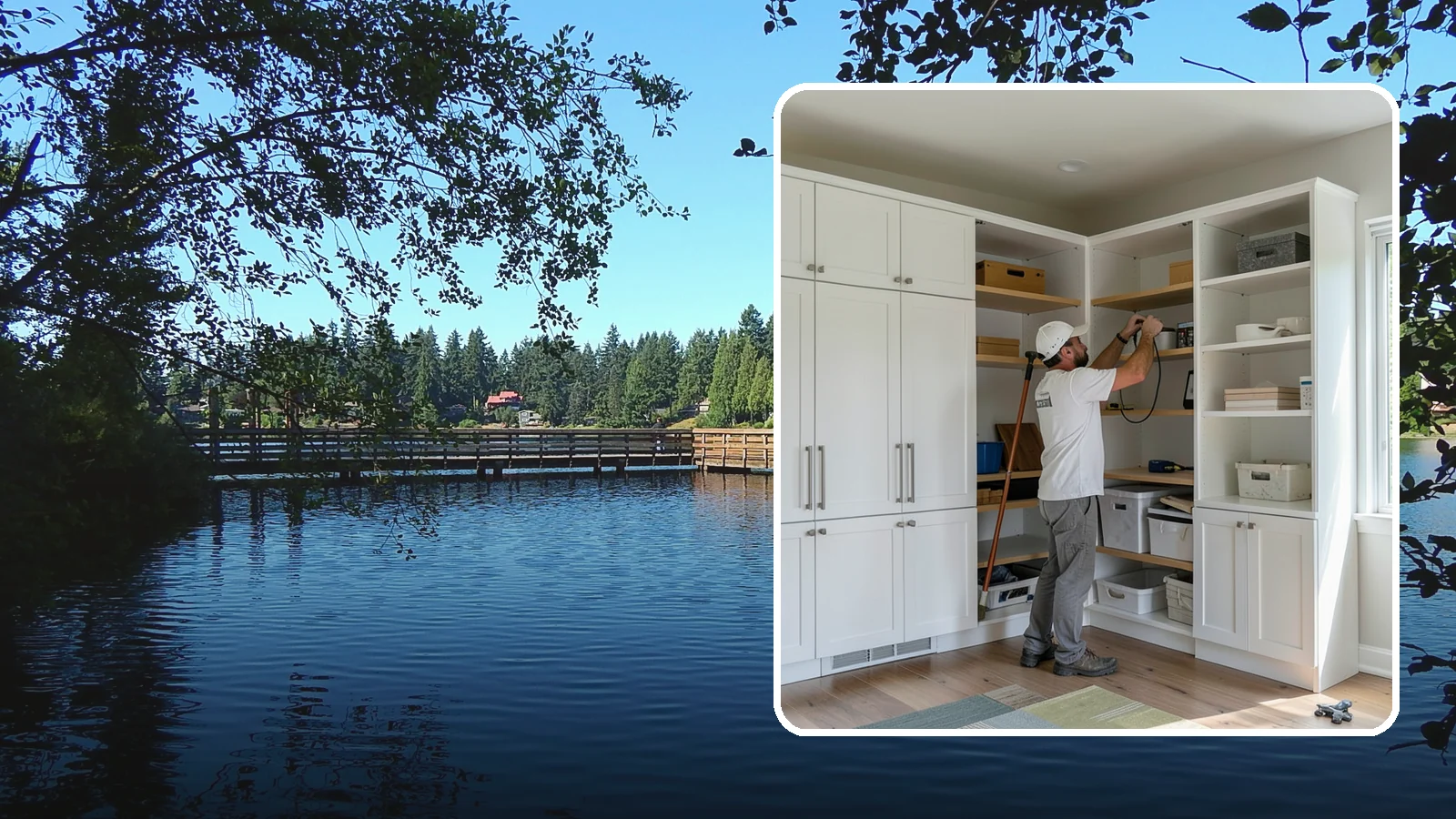 Custom Shelving Installation in Federal Way, King County, WA - We design and install custom shelving for any room, blending storage capacity with clean, tailored looks.