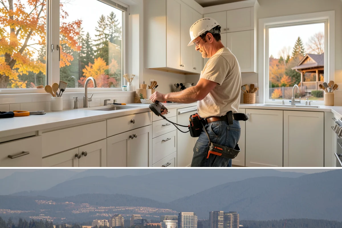 Custom Shelving Installation in Medina, King County, WA - Custom shelving can be installed any time of year, making it an easy indoor project during PNW rains.