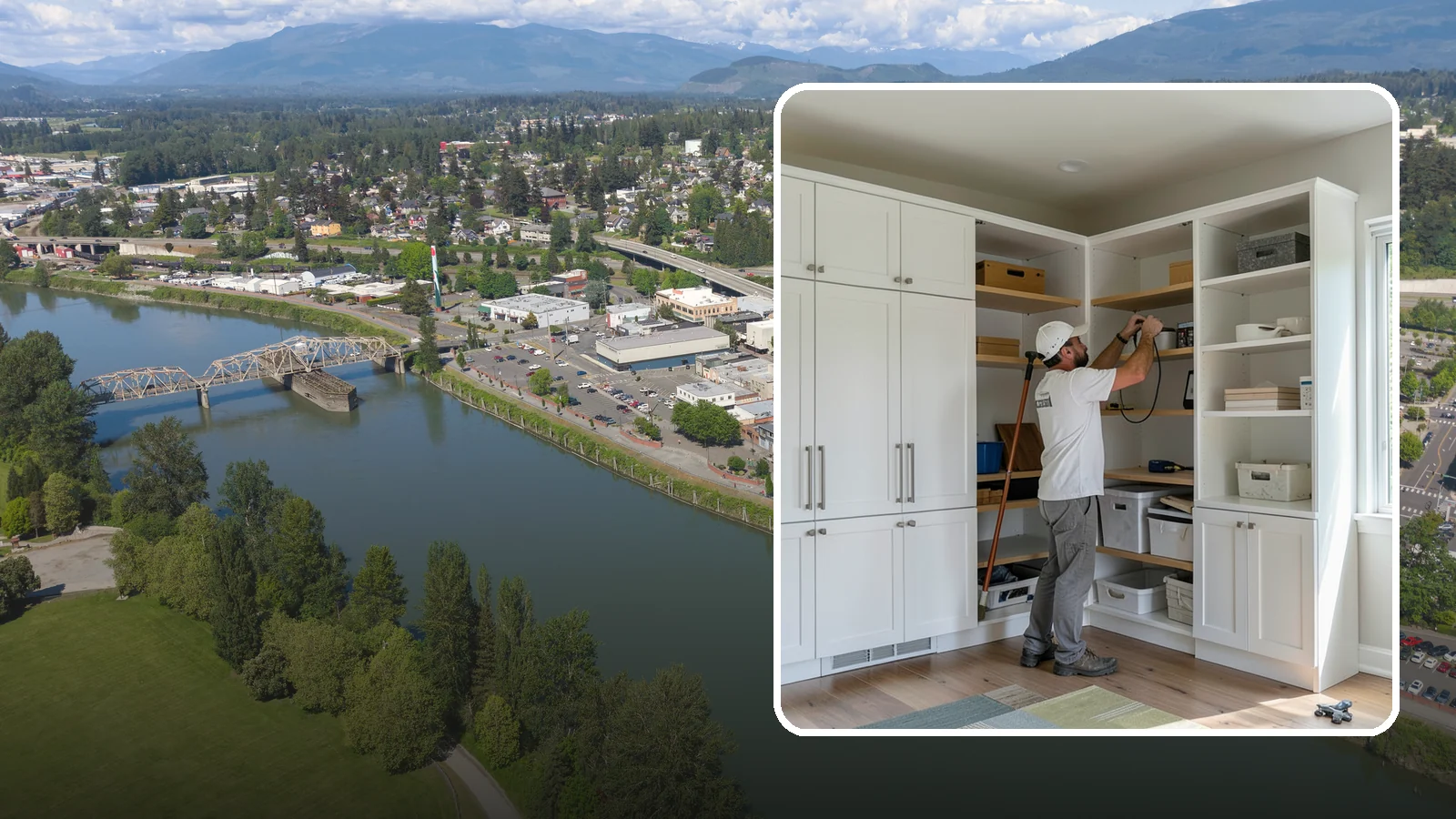 Custom Shelving Installation in Mount Vernon, Skagit County, WA - We design and install custom shelving for any room, blending storage capacity with clean, tailored looks.