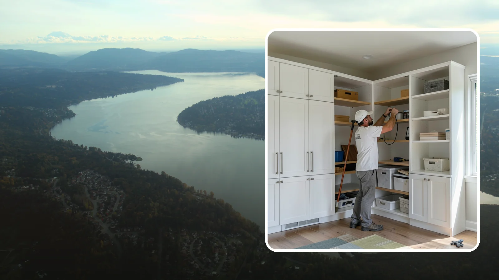 Custom Shelving Installation in Sammamish, King County, WA - We design and install custom shelving for any room, blending storage capacity with clean, tailored looks.