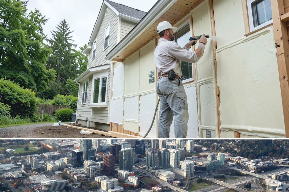 Daylight Basement Finishing in Bellevue, King County, WA - Interior finishing runs year-round, while any exterior walkout or window work is best scheduled for dry weather.