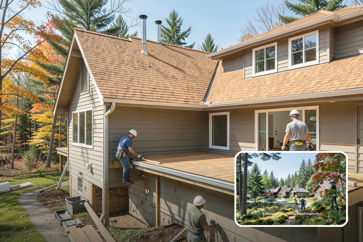 Daylight Basement Finishing in Edgewood, Pierce County, WA - Maximizes natural light and walkout access