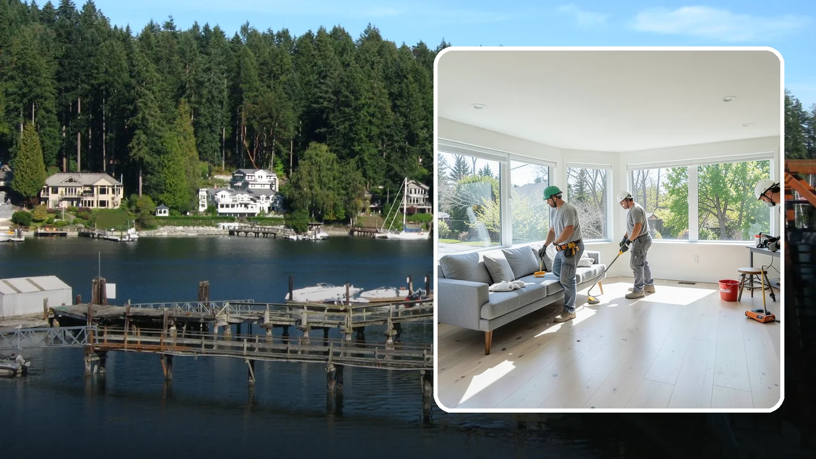 Daylight Basement Finishing in Gig Harbor, Pierce County, WA - Daylight basement finishing completes a walkout or partially above-grade basement into bright, comfortable living space.
