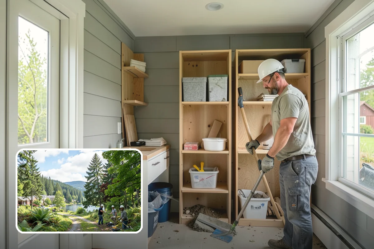 Daylight Basement Finishing in Lake Forest Park, King County, WA - Maximizes natural light and walkout access